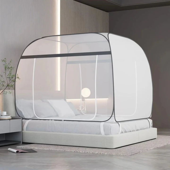 Skanto | Stjernesky Gray Myggnett – Ingen-installasjon Insektbeskyttelse for Avslappende Innendørs og Utendørs Netter