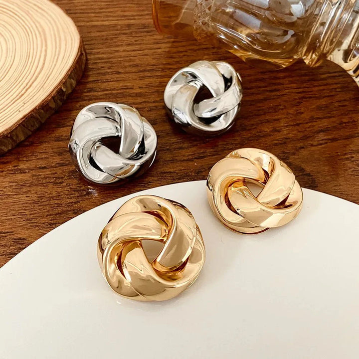 Skanto | Statement Pretzel Spiral Twist Øredobber