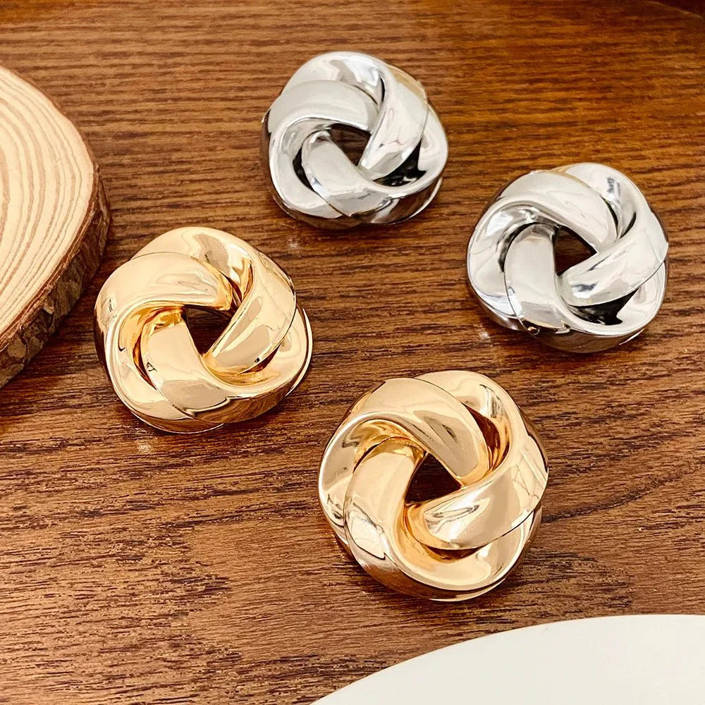 Skanto | Statement Pretzel Spiral Twist Øredobber