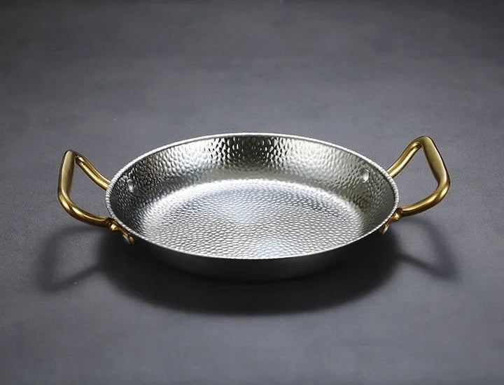 Skanto | CHEFSTEEL – Hamret Rustfritt Stål Gryte for Sauser, Kasseroller & Allsidig Matlaging