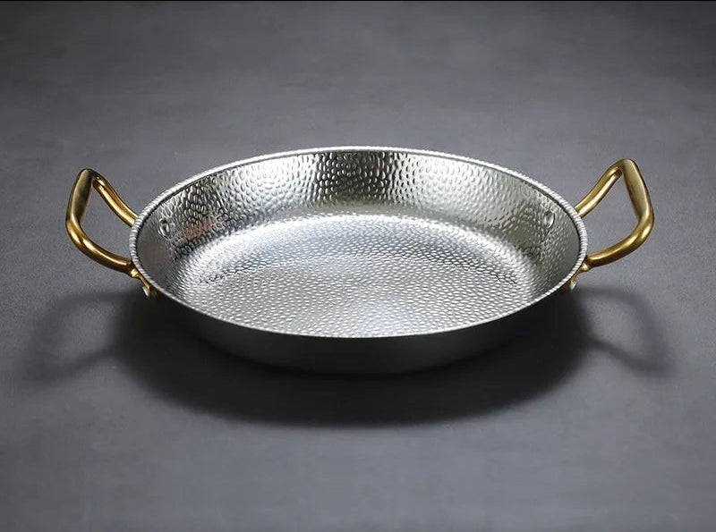 Skanto | CHEFSTEEL – Hamret Rustfritt Stål Gryte for Sauser, Kasseroller & Allsidig Matlaging