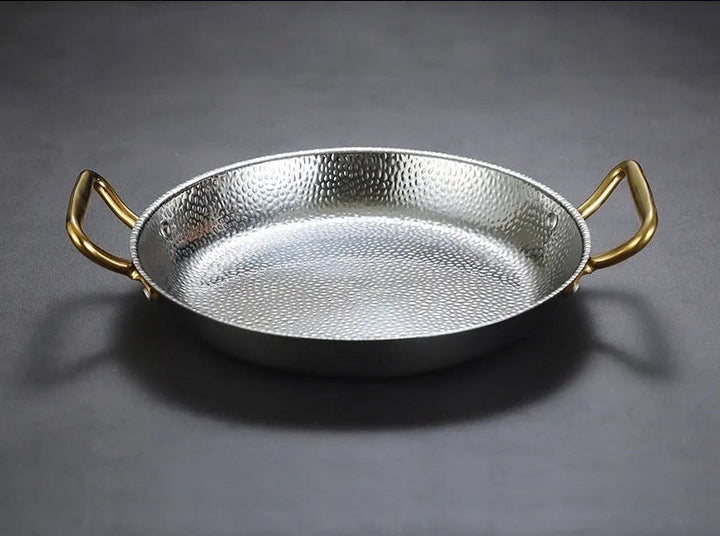 Skanto | CHEFSTEEL – Hamret Rustfritt Stål Gryte for Sauser, Kasseroller & Allsidig Matlaging