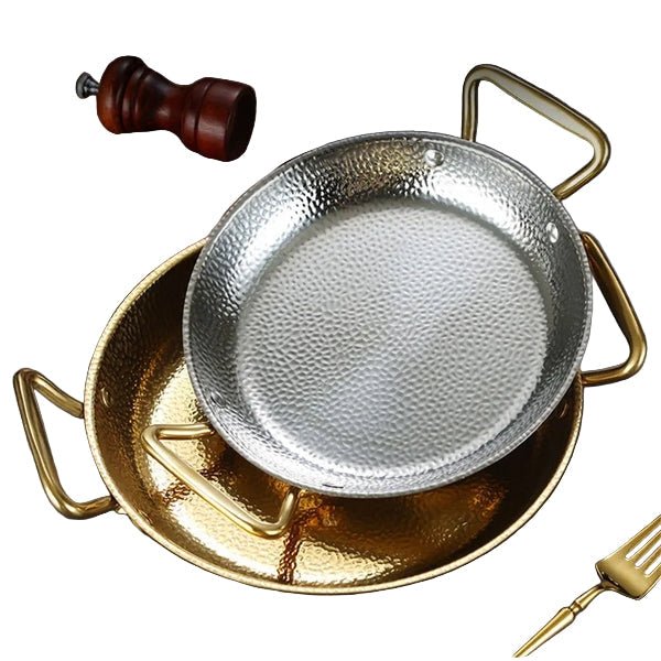 Skanto | CHEFSTEEL – Hamret Rustfritt Stål Gryte for Sauser, Kasseroller & Allsidig Matlaging
