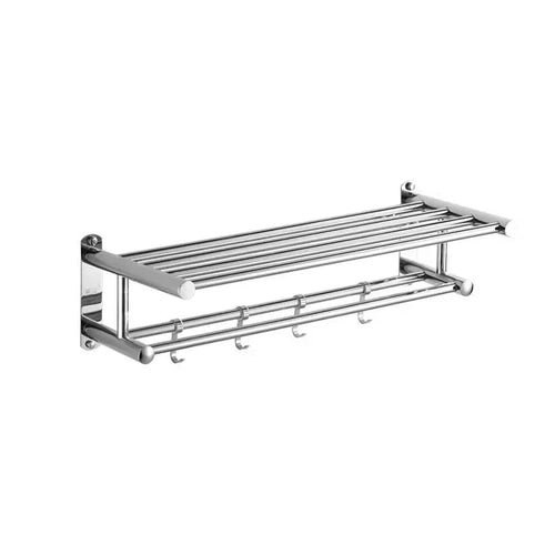 Skanto | SteelRack Stainless Steel Håndkleholder – Plassbesparende Veggstativ med Moderne Minimalistisk Design for Bad og Kjøkken