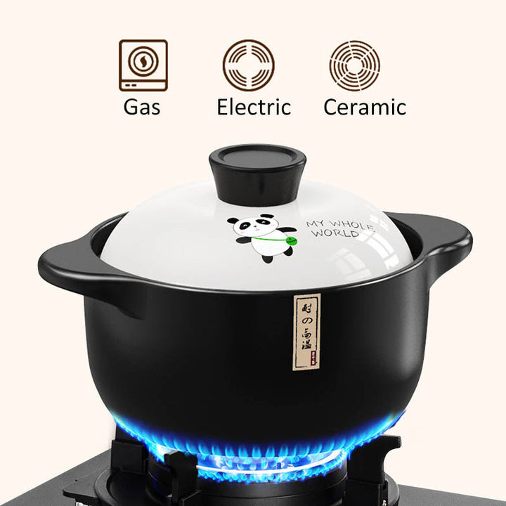 Stew Pot Casserole Keramisk Sauspan Temperatur Motstandsdyktig Koking Panne | Skanto
