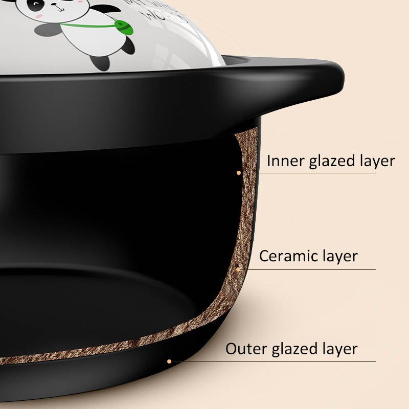 Stew Pot Casserole Keramisk Sauspan Temperatur Motstandsdyktig Koking Panne | Skanto