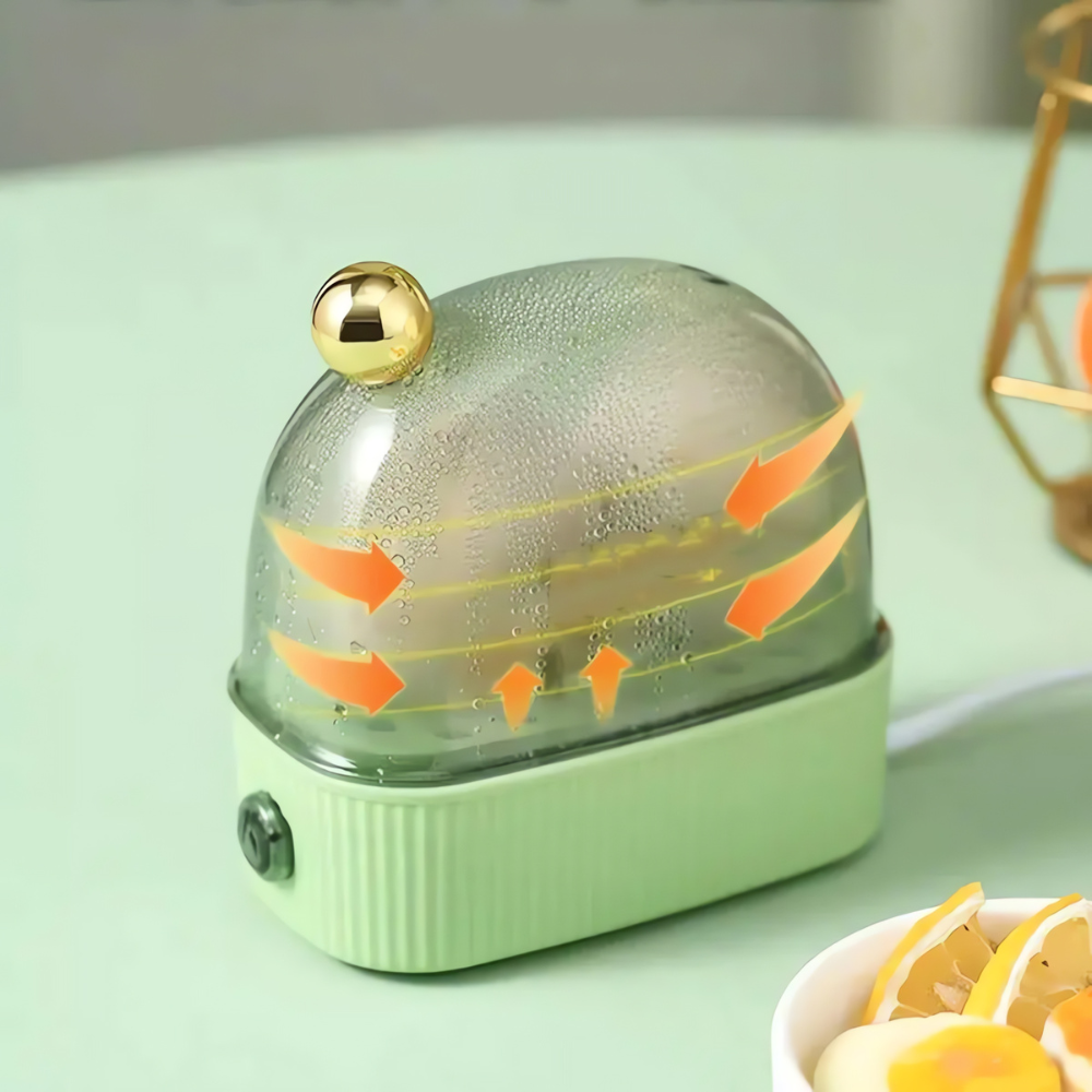 Skanto | Elektrisk Eggkoker - Rask & Vakker Frokost | Kompakt Design