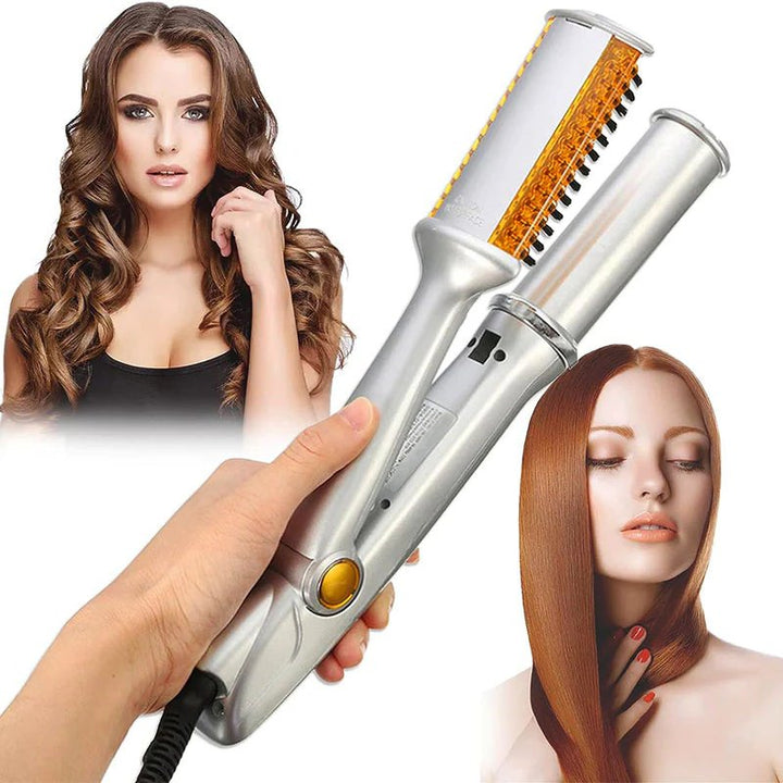 STYLESPIN – 2-i-1 roterende Haarbürste mit einstellbaren Temperaturestufen