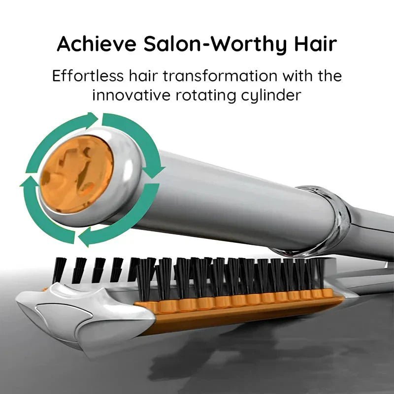 STYLESPIN – 2-i-1 roterende Haarbürste mit einstellbaren Temperaturestufen