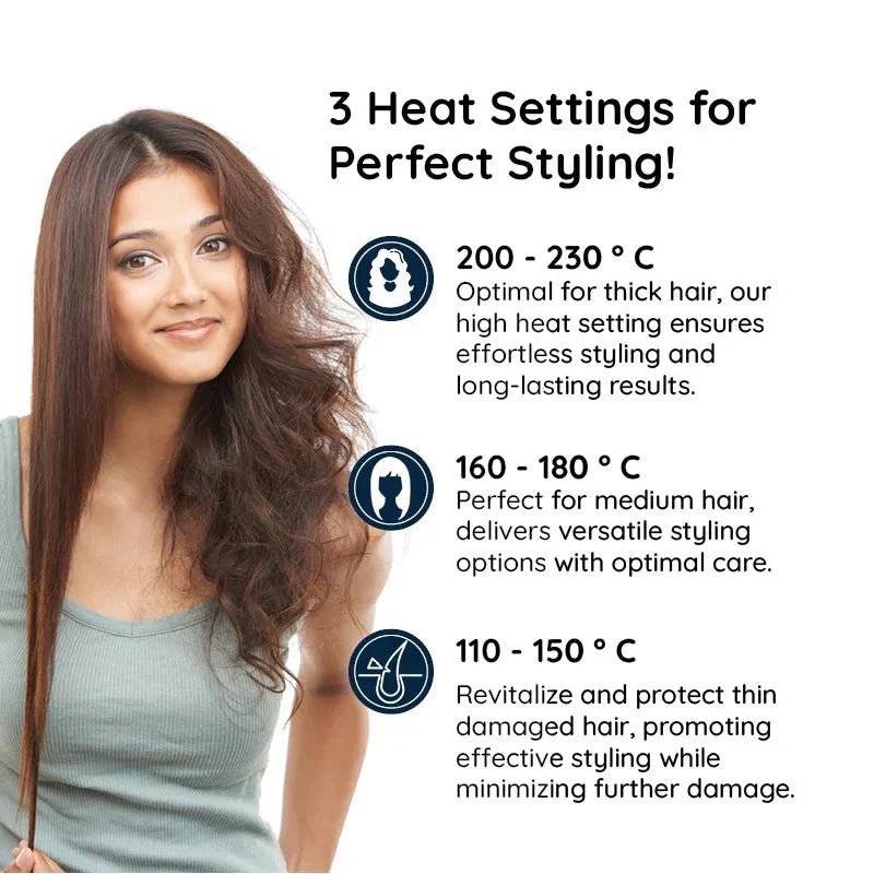 STYLESPIN – 2-i-1 roterende Haarbürste mit einstellbaren Temperaturestufen