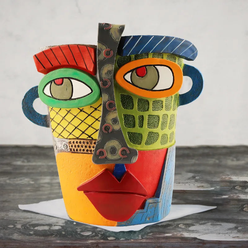Skanto | Stilig Abstrakt Kunst Plantepotte Ornamenter - RetroVisage