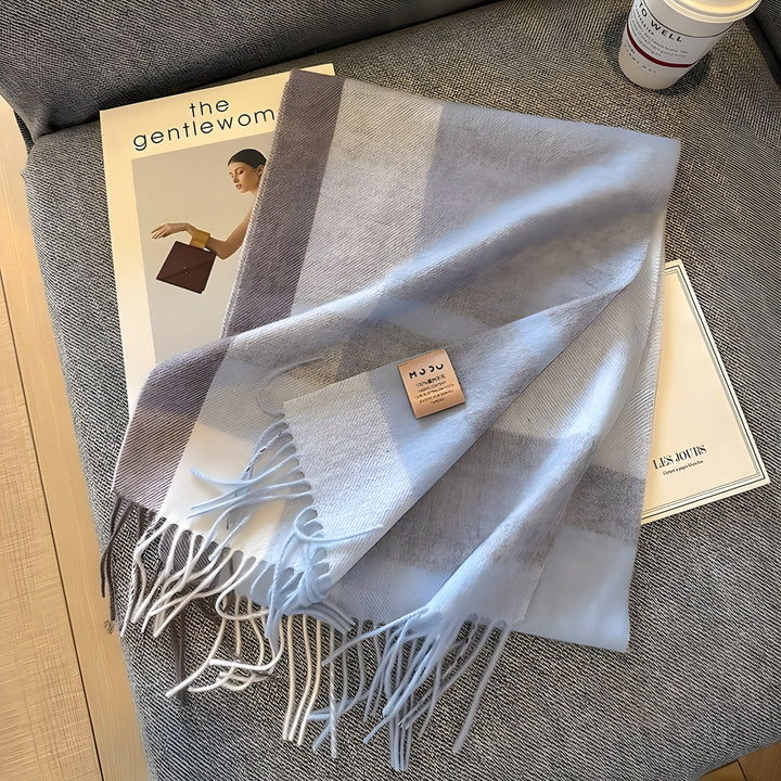 Skanto | Stylish British Checked Cashmere Women's Winter Scarf - Victoria