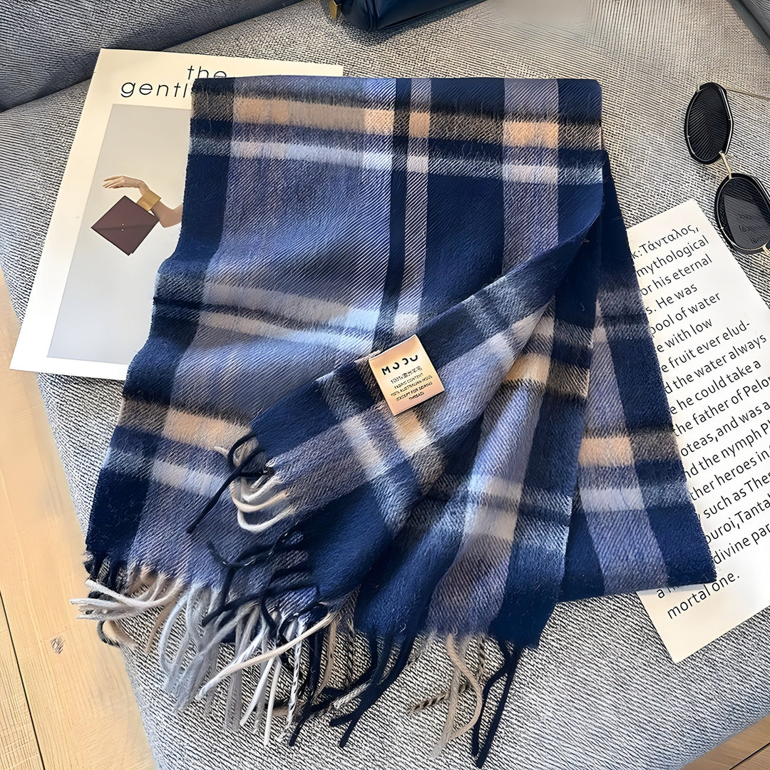 Skanto | Stylish British Checked Cashmere Women's Winter Scarf - Victoria