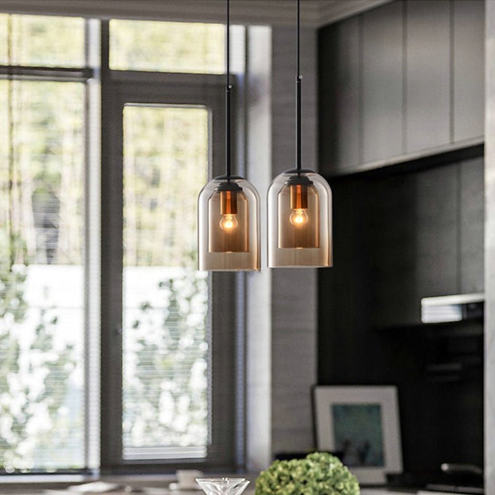 Skanto | Stilig Dobbel Glass Pendant Light - AuraGlass