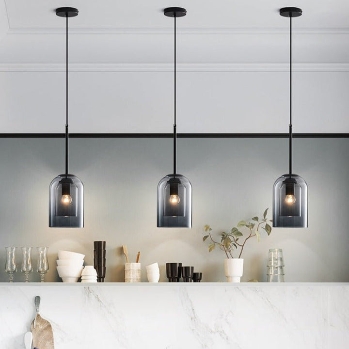 Skanto | Stilig Dobbel Glass Pendant Light - AuraGlass