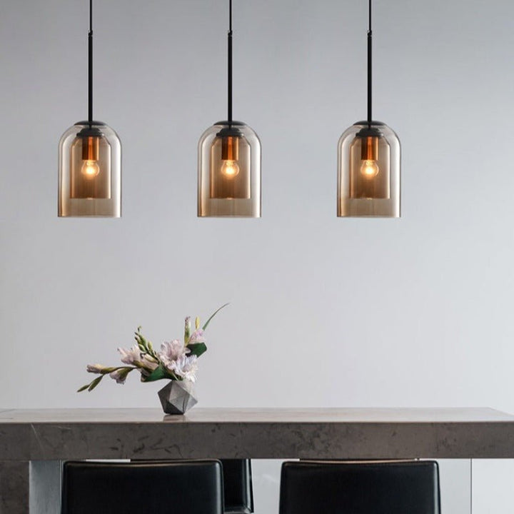 Skanto | Stilig Dobbel Glass Pendant Light - AuraGlass