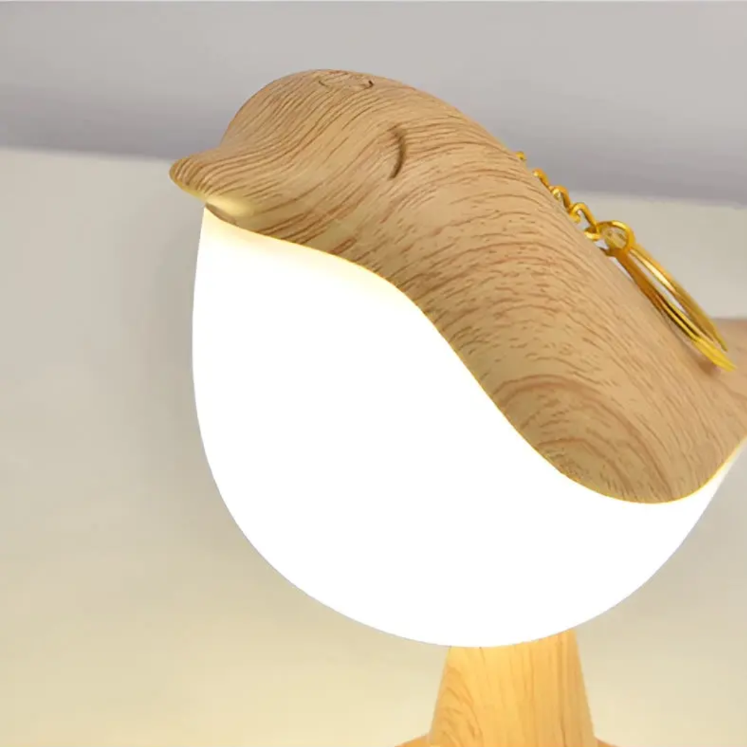 Skanto | Stilig LED Fuglelampe med Berøringskontroll og Aromaterapi - FeatherGlow