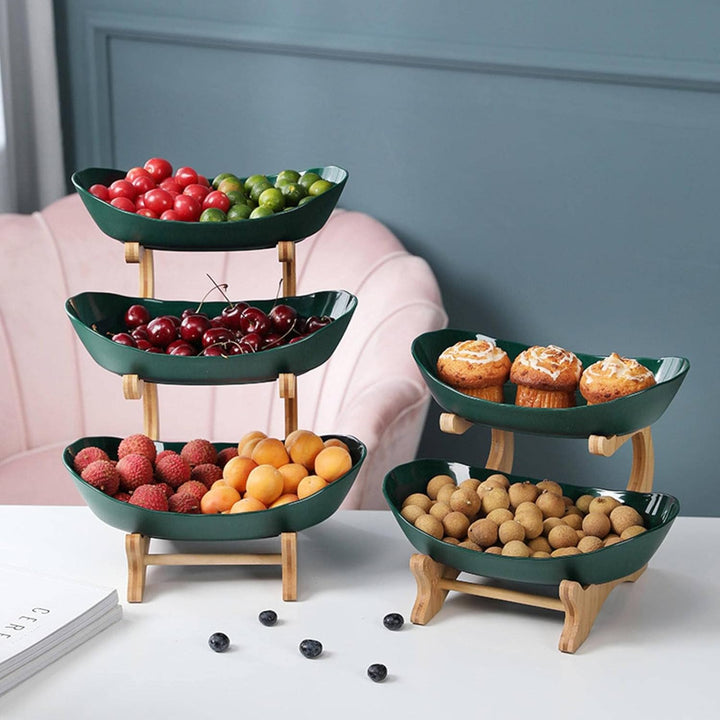 Skanto | Stilig metallfruktholder med 2 eller 3 lag - StackFruit