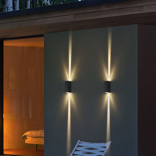 Skanto | Vegglampe Moderne Svart Utendørs LED Armatur