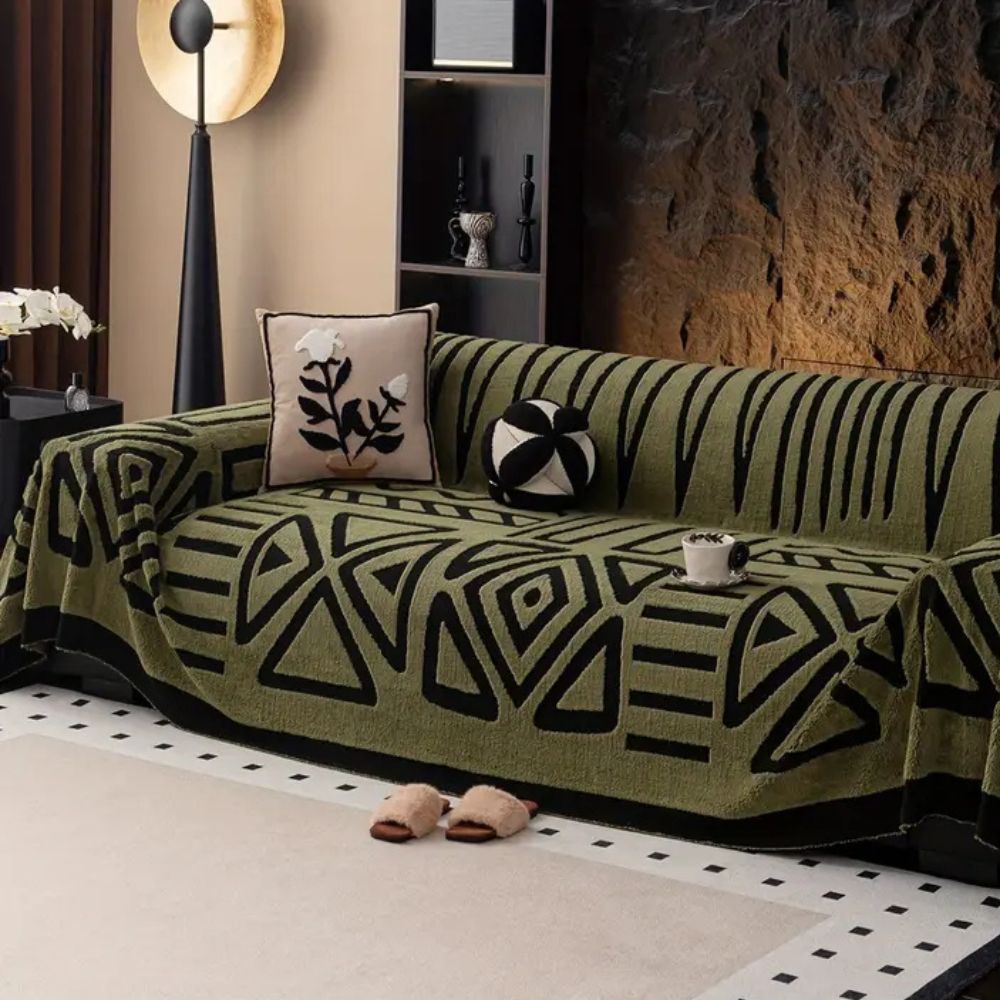 Skanto | Moderne Geometrisk Sofatrekk Bomullsblanding