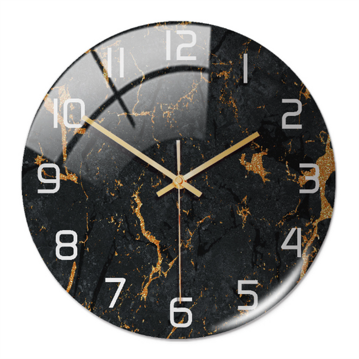 Skanto | Stilig Veggklokke med Marmorstruktur - MarbleTime