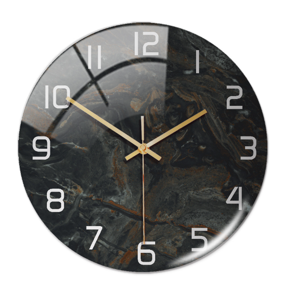 Skanto | Stilig Veggklokke med Marmorstruktur - MarbleTime