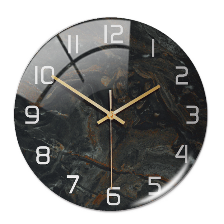 Skanto | Stilig Veggklokke med Marmorstruktur - MarbleTime