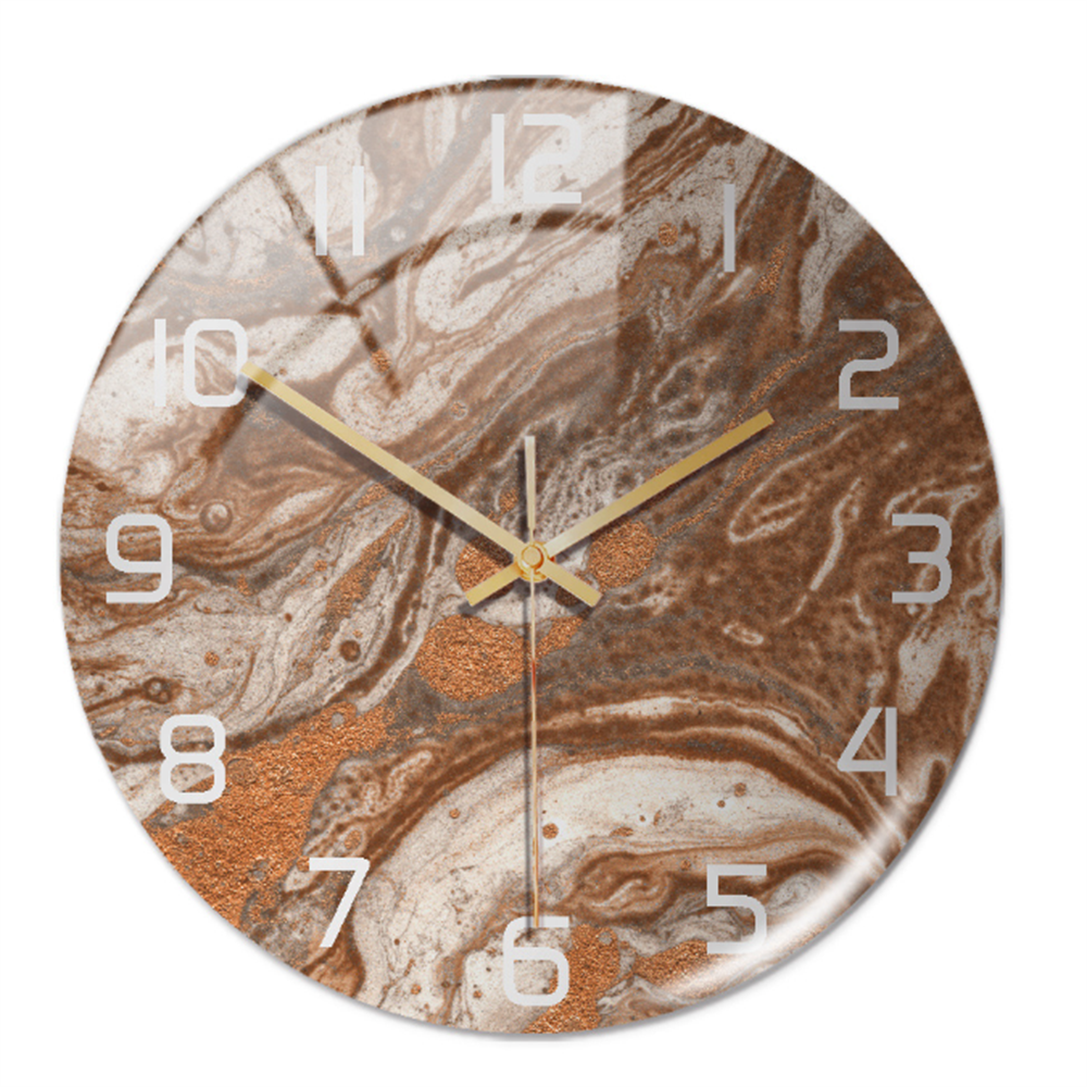 Skanto | Stilig Veggklokke med Marmorstruktur - MarbleTime