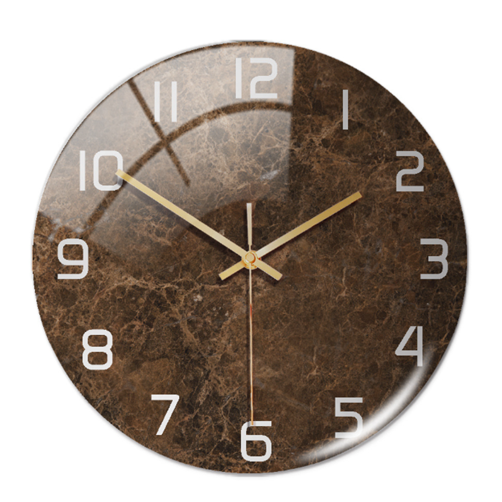 Skanto | Stilig Veggklokke med Marmorstruktur - MarbleTime
