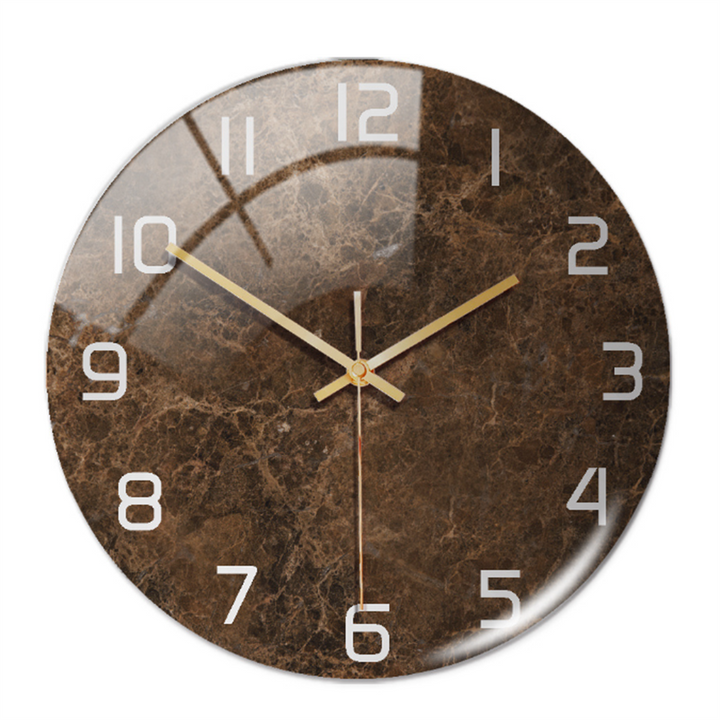 Skanto | Stilig Veggklokke med Marmorstruktur - MarbleTime
