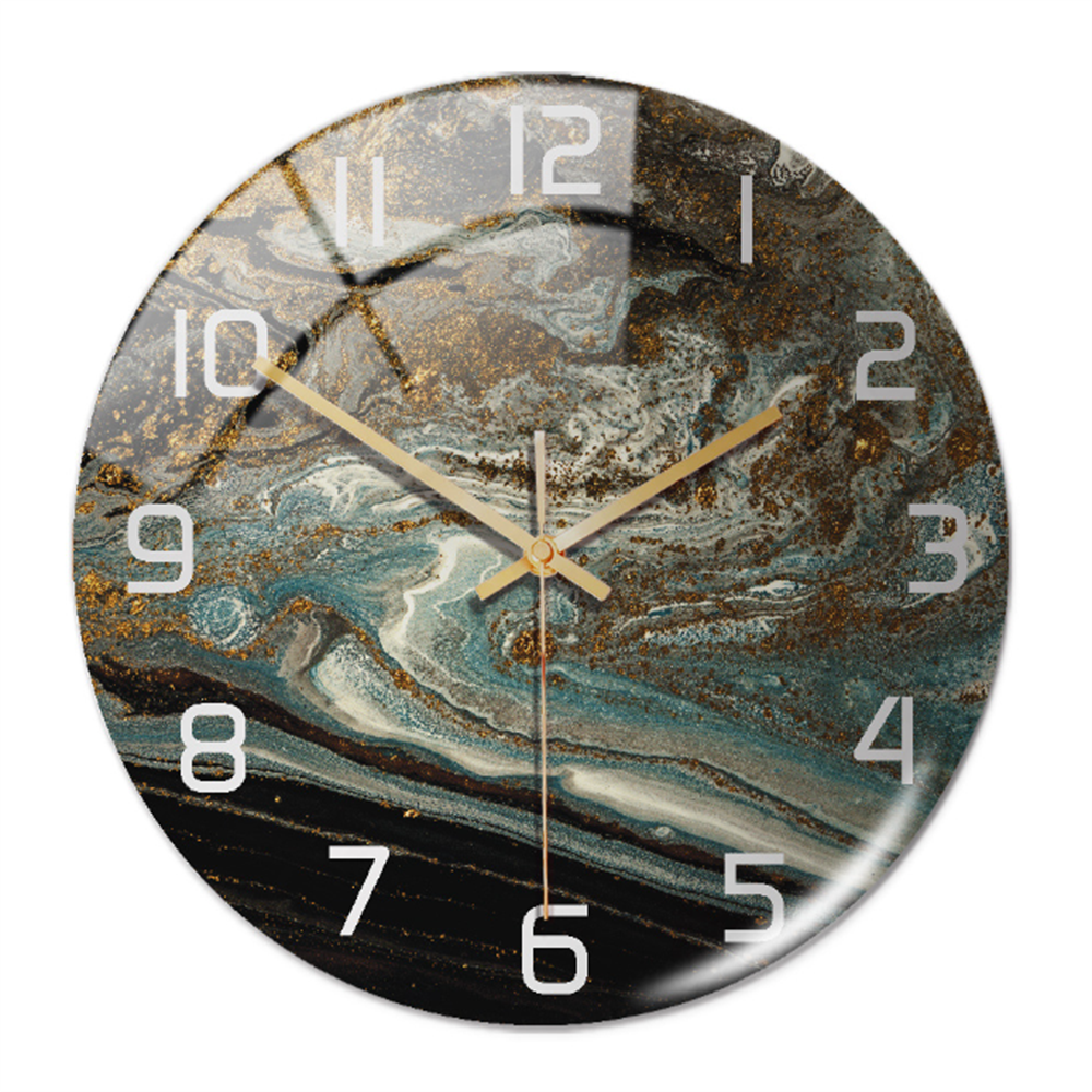 Skanto | Stilig Veggklokke med Marmorstruktur - MarbleTime