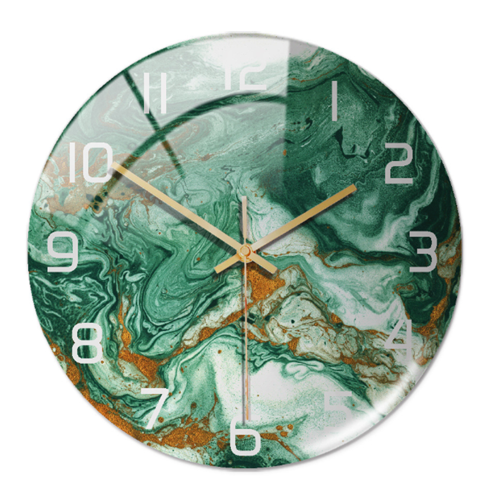 Skanto | Stilig Veggklokke med Marmorstruktur - MarbleTime