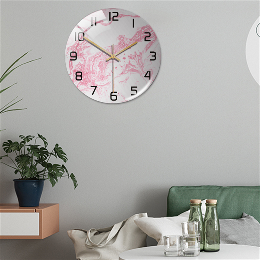 Skanto | Stilig Veggklokke med Marmorstruktur - MarbleTime