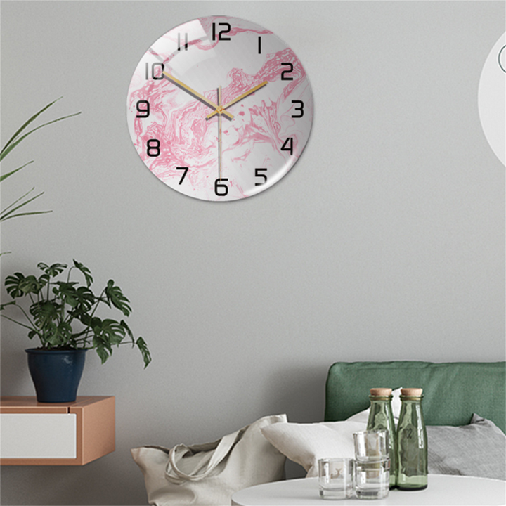 Skanto | Stilig Veggklokke med Marmorstruktur - MarbleTime