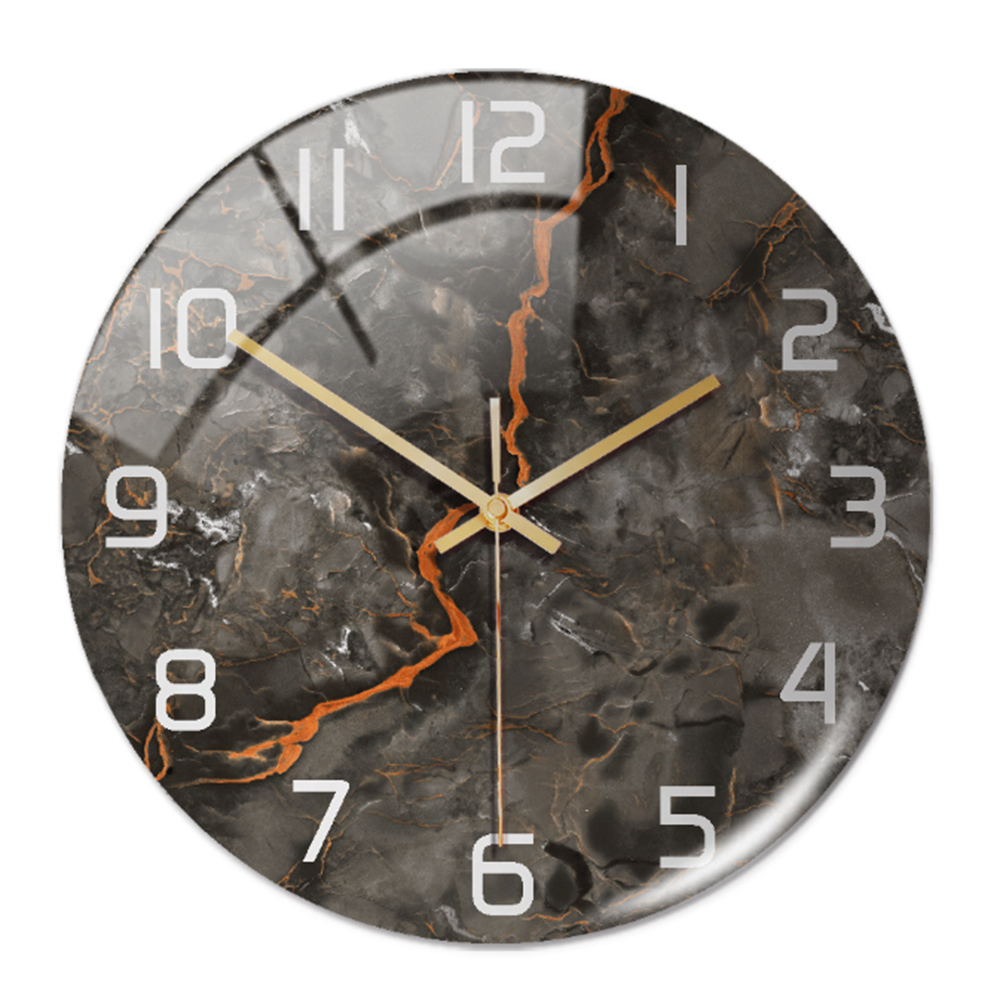 Skanto | Stilig Veggklokke med Marmorstruktur - MarbleTime