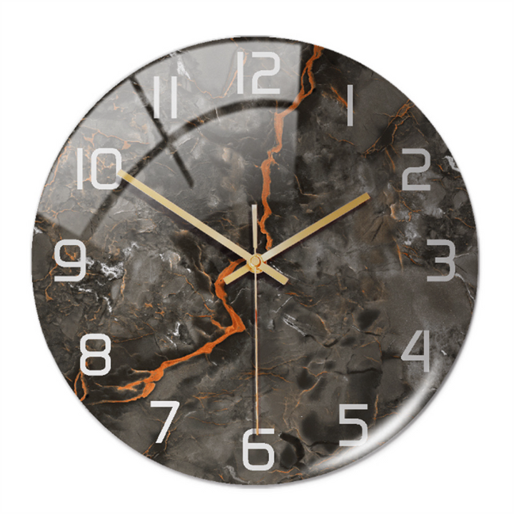 Skanto | Stilig Veggklokke med Marmorstruktur - MarbleTime