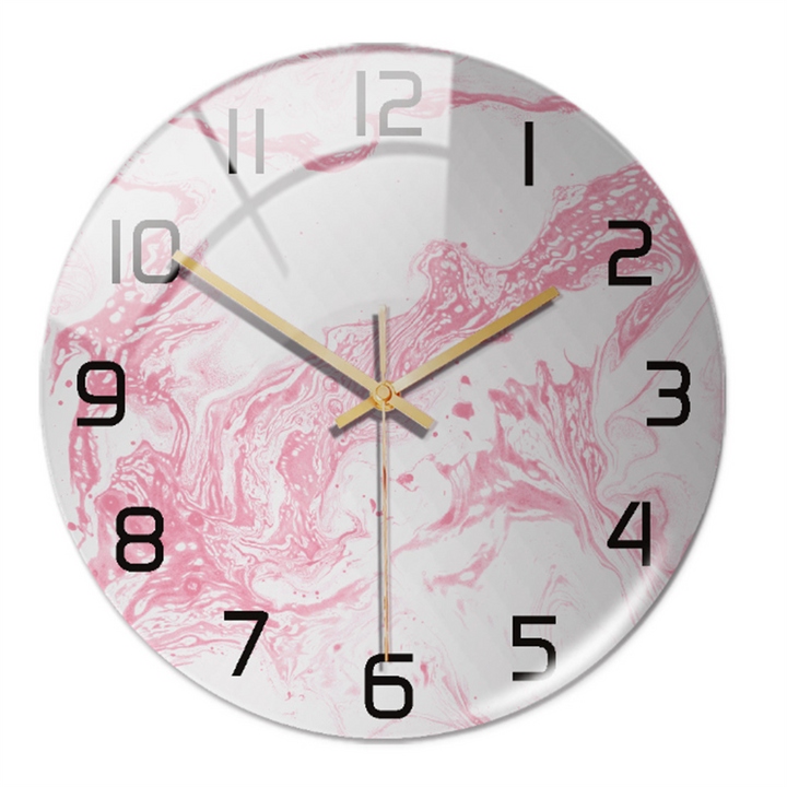 Skanto | Stilig Veggklokke med Marmorstruktur - MarbleTime