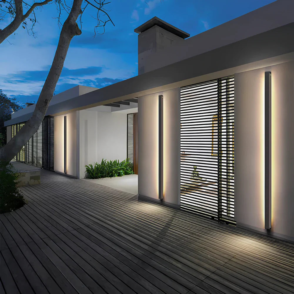 Skanto | Utendørs Vegglampe Svart Aluminium LED Armatur