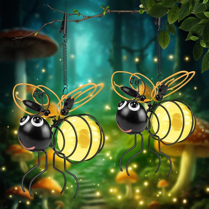 Skanto | Sunbee Light – Solenergilampe i bie-design for atmosfærisk belysning