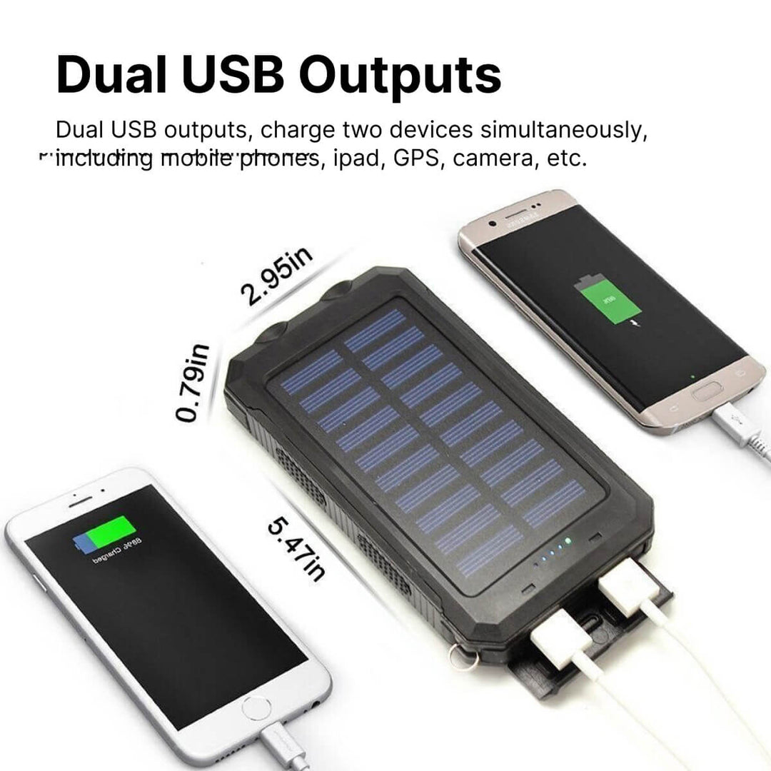 Skanto | SUNVAULT MAX – Vanntett solenergi-bank med 30000mAh kapasitet
