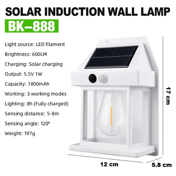 Skanto | Bærekraftig Solvegglampe - Solaris