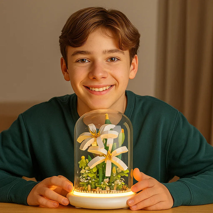 Skanto | Noble Byggestein Blomst i Glass
