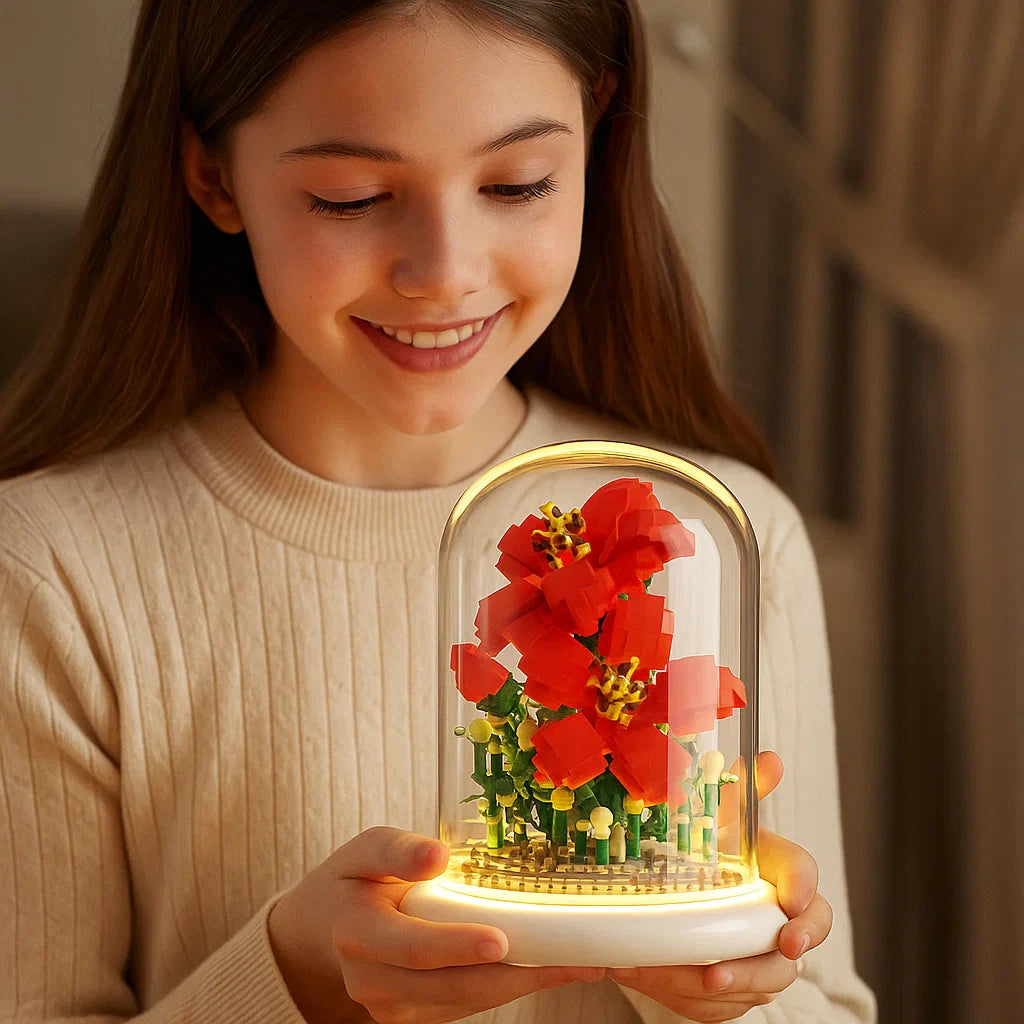Skanto | Noble Byggestein Blomst i Glass