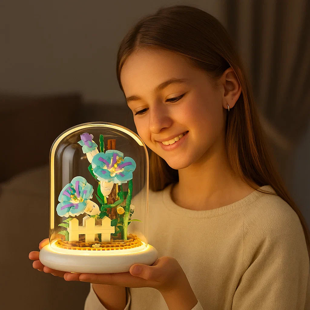 Skanto | Noble Byggestein Blomst i Glass