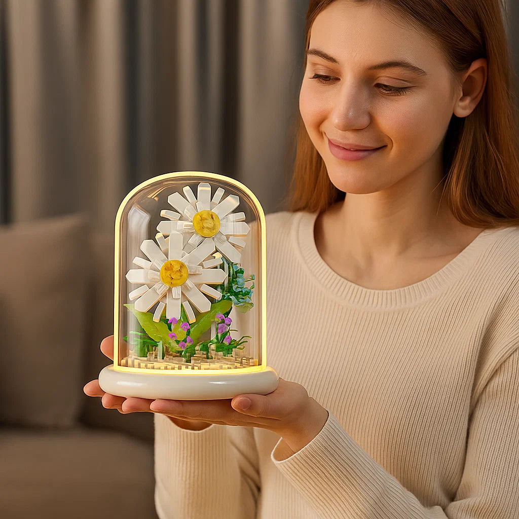 Skanto | Noble Byggestein Blomst i Glass