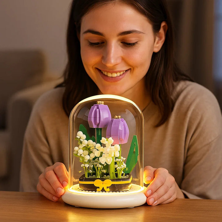 Skanto | Noble Byggestein Blomst i Glass