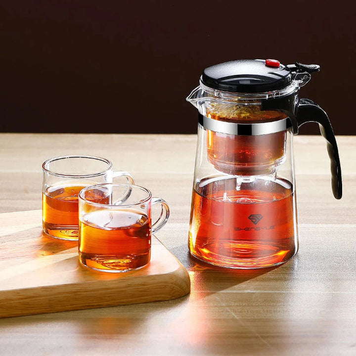 Tekanne for te med infuser Glasskanne varmebestandig tekanna | Skanto