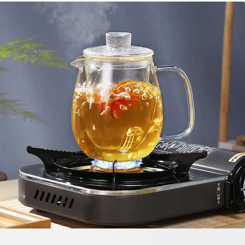 Teaware Glass Tekanne for Komfyr Varmebestandig Eksplosjon Te Infuser | Skanto