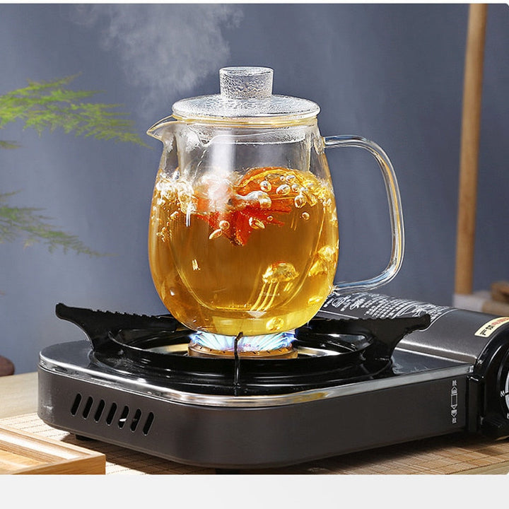 Teaware Glass Tekanne for Komfyr Varmebestandig Eksplosjon Te Infuser | Skanto