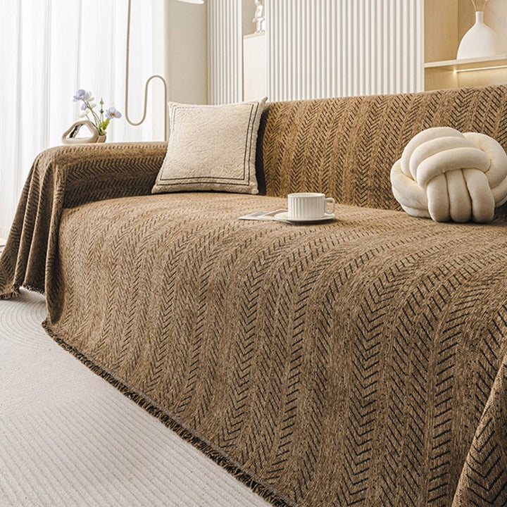 Skanto | TexturaHome – Ripebestandig chenille sofatrekk